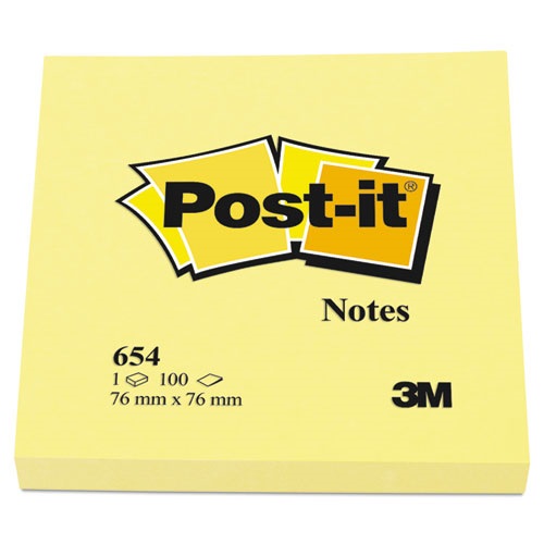Stack of office essential yellow Post-it notes.