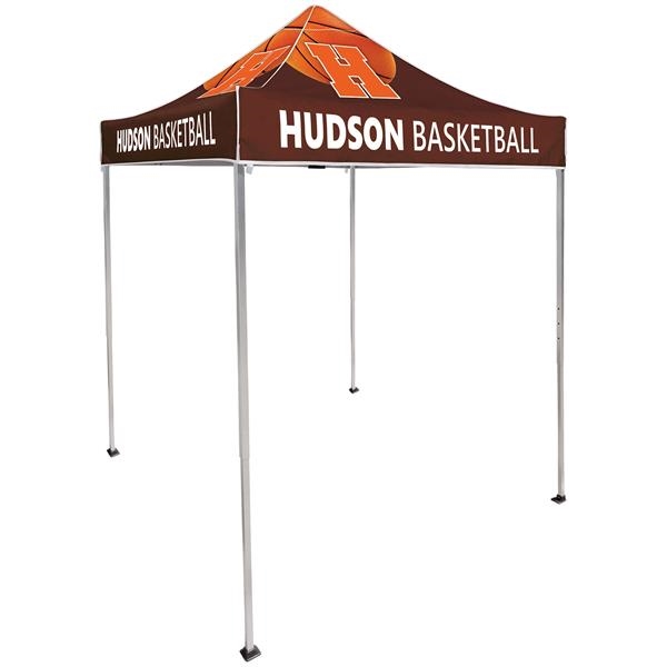 Promotional pop up tent for sports team.