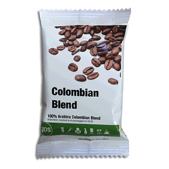 Bag of Colombian blend coffee