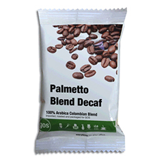 Bag of Palmetto Blend Decaf coffee